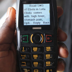 a phone SMS describes ebola symptoms